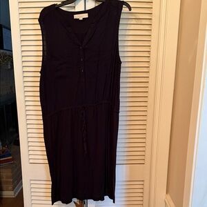 LOFT Black V-Neck Blouse